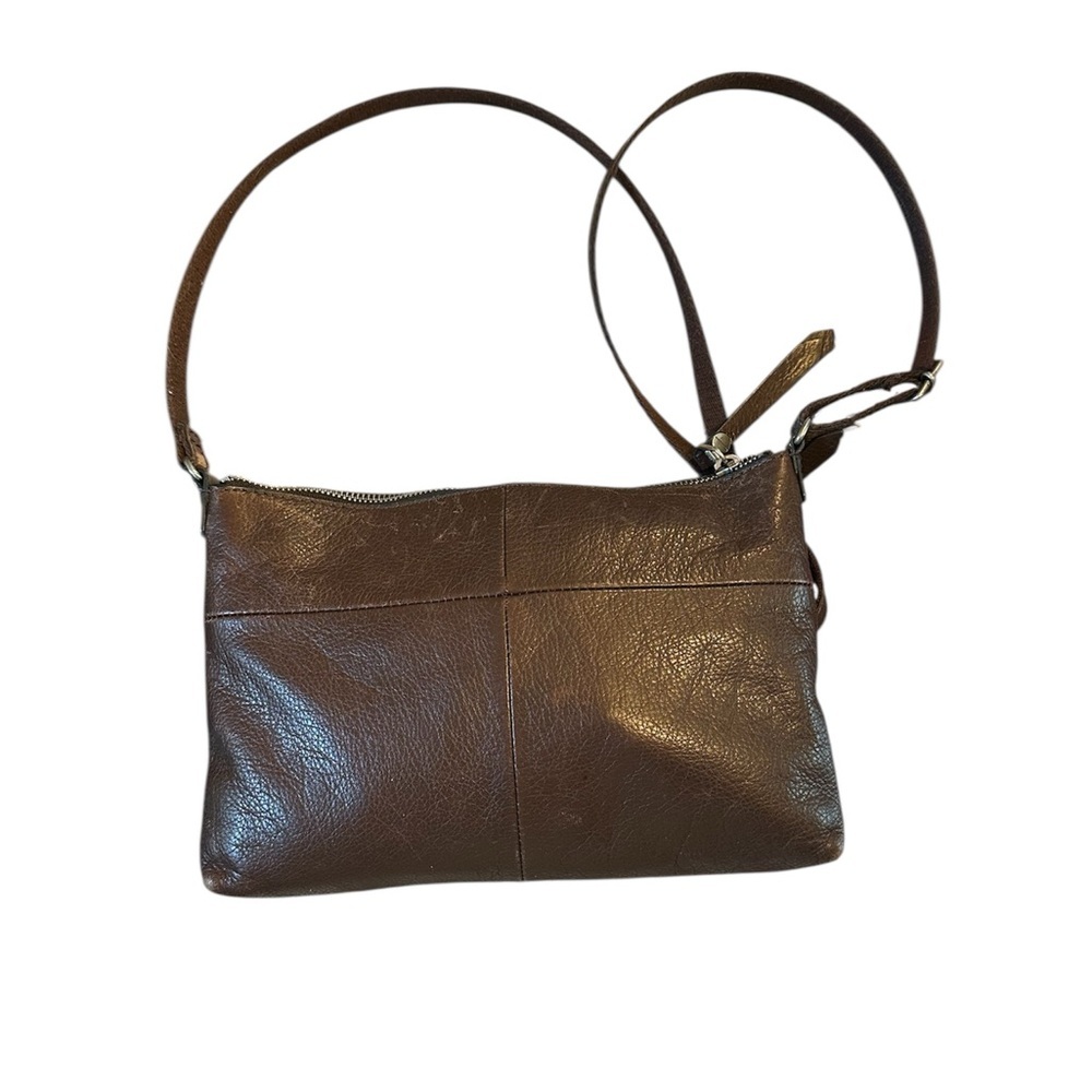 Fossil Dark Brown Leather Crossbody Bag - Picture 2 of 4